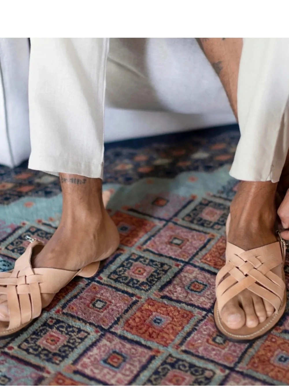 Alex Crane Primo Raw Leather Sandals